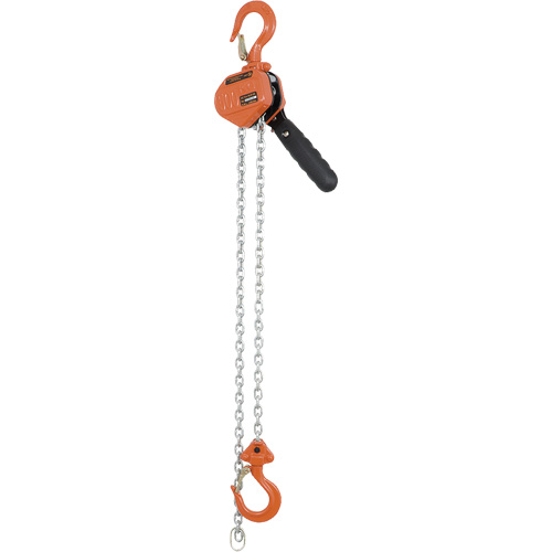 KLP-50-5 VLP Series Heavy-Duty Lever Puller, 5' Lift, 1000 lbs. (0.5 tons) Capacity, Galvanized Steel Chain Seaboard Timber Mart