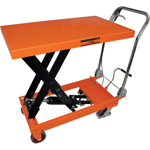 SLC-1100 Chariot avec table de levage hydraulique &agrave; ciseaux s&eacute;rie SLC, 39" lo x 21" la, Cap. 1100 lb Seaboard Timber Mart