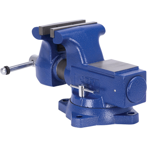 JBTV-6 Heavy-Duty Round Channel Bench Vise, 6-1/2" Jaw Width, 4" Throat Depth Seaboard Timber Mart