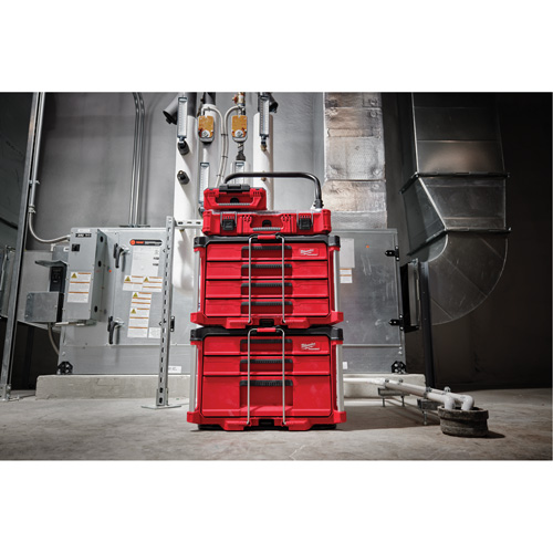 Boîte &agrave; outils avec 4 tiroirs PackOut, 16-3/10" x 22-1/5" x 14-3/10", Rouge Seaboard Timber Mart