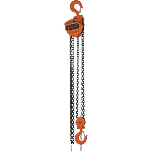 KCH Series Chain Hoists, 10' Lift, 6600 lbs. (3 tons) Capacity, Alloy Steel Chain Seaboard Timber Mart