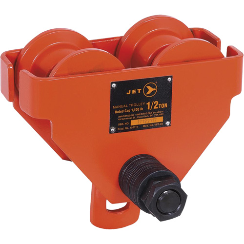 VPT-05 Manual Trolley - VBT Series, 1100 lbs. (0.5 tons) Seaboard Timber Mart