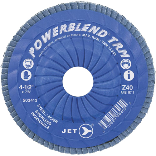 Trimmable Flap Discs, 5" x Type 29, Z120 Grit, Zirconium Seaboard Timber Mart