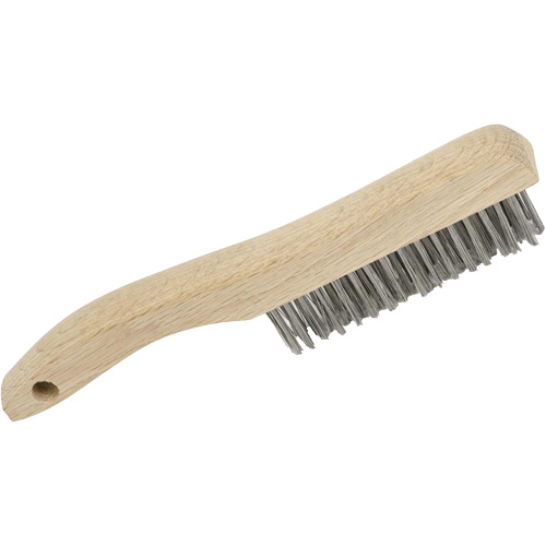 4SHSS Brosse &agrave; r&eacute;curer manuelle, Acier inoxydable, 4 x 16 rangs de fils, Longueur 10" Seaboard Timber Mart
