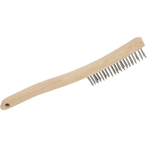 3LHSS Brosse &agrave; r&eacute;curer manuelle, Acier inoxydable, 3 x 19 rangs de fils, Longueur 13-3/4" Seaboard Timber Mart