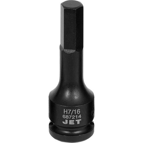 Impact Socket Bits, Hex, 7/16" x 1/2" Drive Seaboard Timber Mart