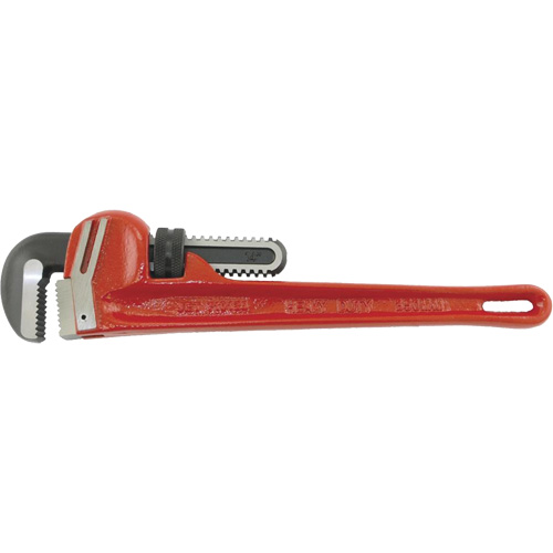 PW-14 Steel Pipe Wrenches - Chrome Molybdenum Jaw, 2-7/16" Jaw Capacity, 14" Long, Chrome Finish Seaboard Timber Mart