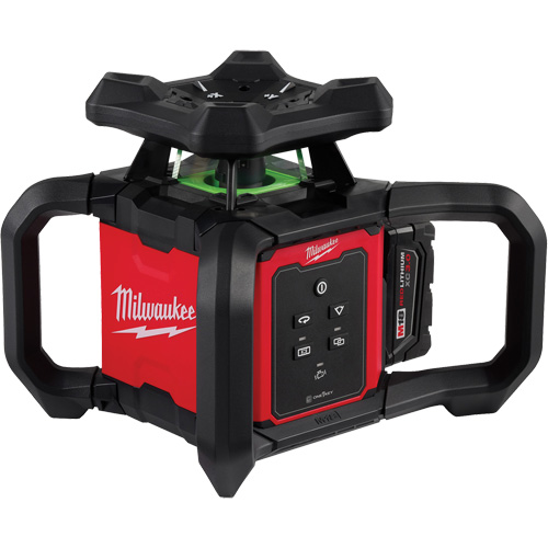 M18 Green Interior Rotary Laser Level Kit with Remote/Receiver & Wall Mount Bracket, 1000' (304.8 m) Seaboard Timber Mart