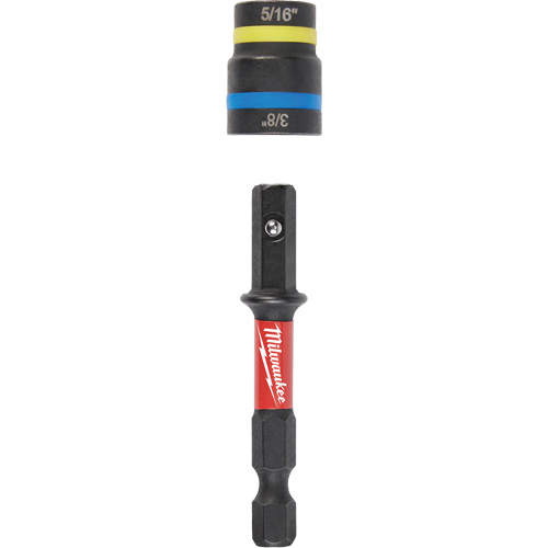 Shockwave Impact Duty Quik-Clear 2-in-1 Nut Drivers, 5/16"/3/8" Drive, 2-1/2" L, Magnetic Seaboard Timber Mart