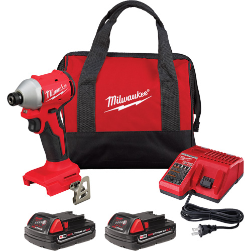 M18 Compact Brushless 3-Speed Hex Impact Driver Kit, Lithium-Ion, 18 V, 1/4" Chuck, 1700 in-lbs Torque Seaboard Timber Mart