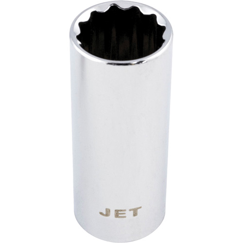 Chrome Socket, 10 mm, 1/4" Drive, 12 Points, Deep Seaboard Timber Mart