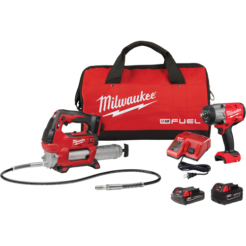 M18 Fuel HTIW with Friction Ring & Grease Gun Combo Kit, Lithium-Ion, 18 V Seaboard Timber Mart