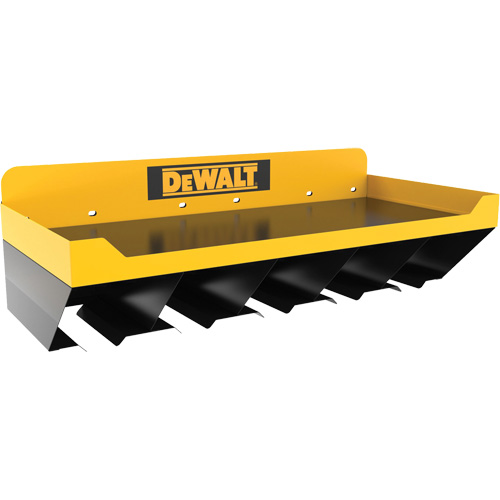 Power Tool Storage Shelf Combo, Steel, Black/Yellow Seaboard Timber Mart