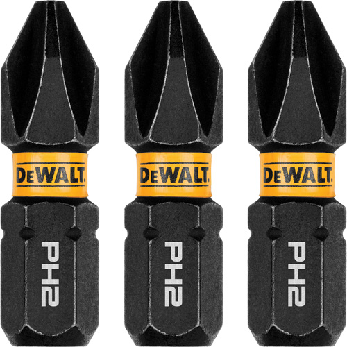 3-Piece FLEXTORQ&reg; Impact Screwdriving Bits, Phillips, #2, 1/4" Drive Seaboard Timber Mart