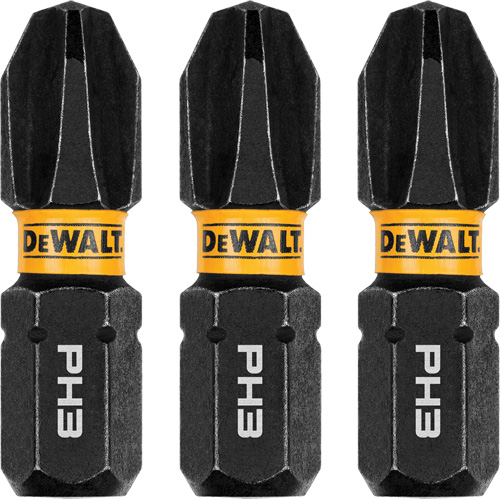 3-Piece FLEXTORQ&reg; Impact Screwdriving Bits, Phillips, #3, 1/4" Drive Seaboard Timber Mart