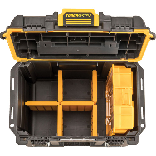 ToughSystem&reg; 2.0 Deep Compact Toolbox, 10" x 15-7/20" x 13-4/5", Black/Yellow Seaboard Timber Mart