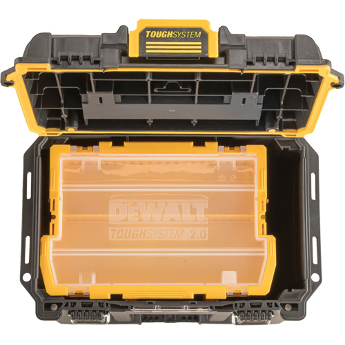 ToughSystem&reg; 2.0 Deep Compact Toolbox, 10" x 15-7/20" x 13-4/5", Black/Yellow Seaboard Timber Mart