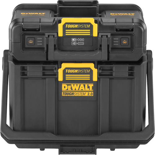 Baladeuse ajustable ToughSystem 2.0 avec rangement, 16" x 11" x 14", Noir/Jaune Seaboard Timber Mart