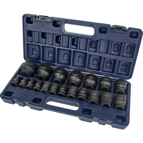 Jeu de douilles SAE, 19 Mcx, Chocs, Prise de 1/2" Seaboard Timber Mart