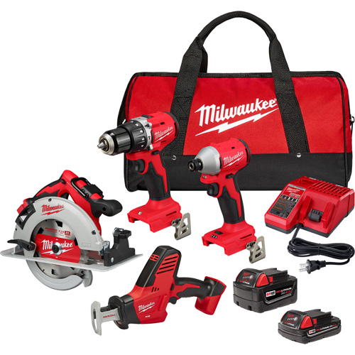 Trousse combin&eacute;e 4 outils, Lithium-ion, 18 V Seaboard Timber Mart