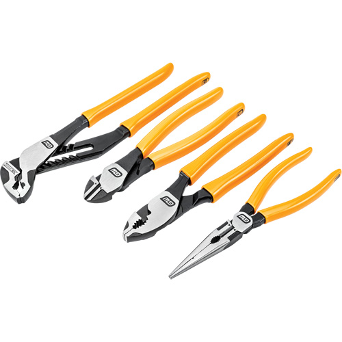 Jeu de pinces mixtes &agrave; double mat&eacute;riau PITBULL, 4 Morceaux Seaboard Timber Mart