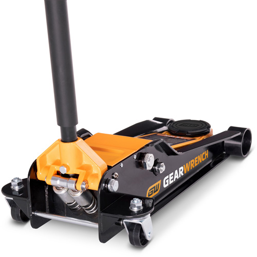 Low Profile Floor Jack, 3.5 Ton(s) Capacity, 3-3/4" Lowered, 21-3/4" Raised, Manual Hydraulic Seaboard Timber Mart