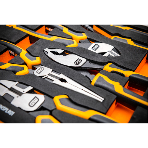 PITBULL Cushion Grip Pliers Set in Foam Storage Tray, 5 Pieces Seaboard Timber Mart