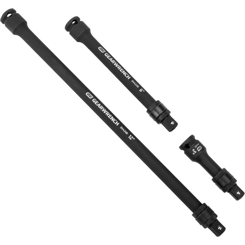 3-Piece Impact Locking Extension Set, 3/8" Drive, Manganese Phosphate Finish, 3 Pcs Seaboard Timber Mart