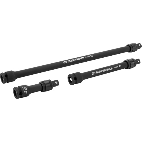 3-Piece Impact Locking Extension Set, 3/8" Drive, Manganese Phosphate Finish, 3 Pcs Seaboard Timber Mart