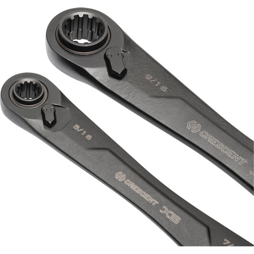Jeu de cl&eacute;s SAE &agrave; rochet &agrave; cannelure d'oxyde noir X6 4-en-1, 2 morceaux, Imp&eacute;rial Seaboard Timber Mart