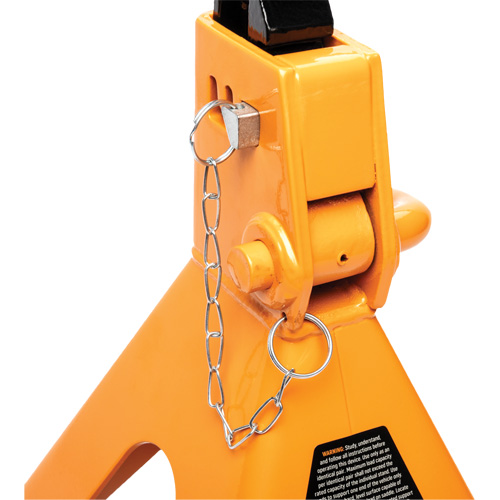 Ratcheting Jack Stand, Locking Pin, 3 tons Capacity, 11-3/4" - 17-1/2" H Seaboard Timber Mart