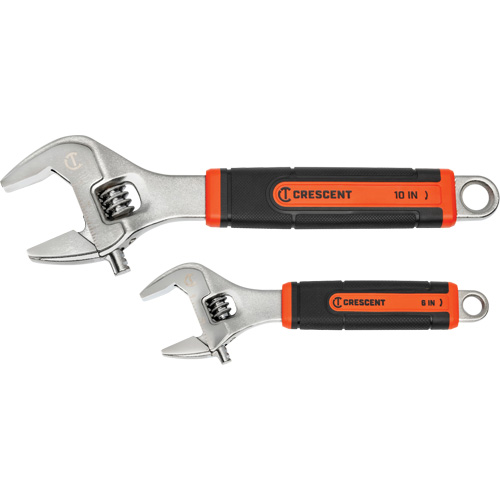 Quick-Fit-Jaw Adjustable Wrench Set, Adjustable, 2 Pieces, Imperial and Metric Seaboard Timber Mart