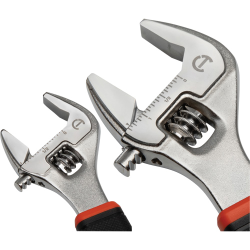 Quick-Fit-Jaw Adjustable Wrench Set, Adjustable, 2 Pieces, Imperial and Metric Seaboard Timber Mart