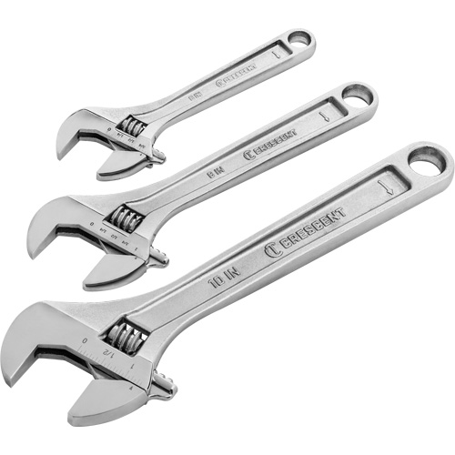 Jeu de cl&eacute;s, Ajustable, 3 morceaux, Imp&eacute;rial et m&eacute;trique Seaboard Timber Mart