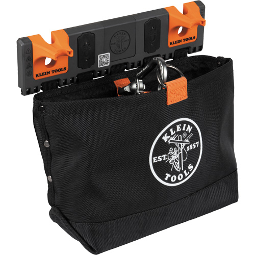 Module de poche pour quincaillerie avec crochet en S Bucket Work Centre, Nylon, 1 pochettes, Noir/Orange Seaboard Timber Mart