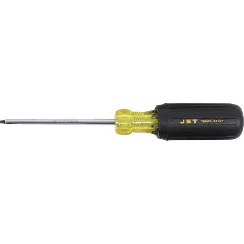 JKSR-2 Square Screwdriver, #2 Tip, Round, 4" L, Cushion Grip Handle Seaboard Timber Mart
