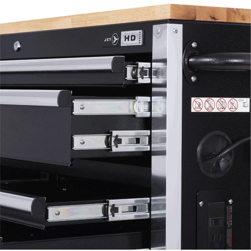 HDRC5212 Armoire mobile de s&eacute;rie HD, 12 tiroirs, 51-1/4" la x 21" p x 40-3/10" h, Noir Seaboard Timber Mart