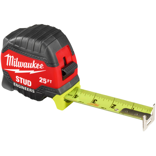 Ruban &agrave; mesurer Stud avec &eacute;chelle pour ing&eacute;nieur, 1-5/16" x 25' Seaboard Timber Mart