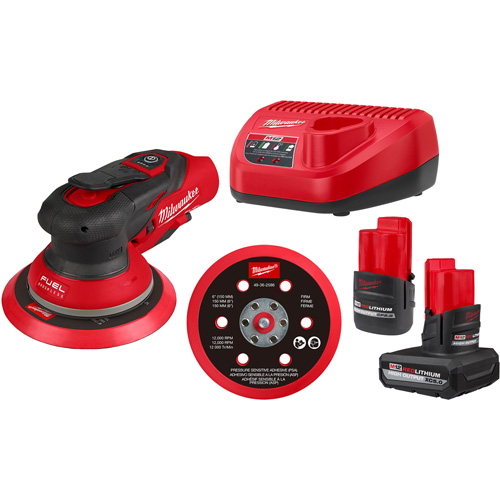M12 FUEL 6" Random Orbital Sander Kit, 6" Sand Paper, 12 V Seaboard Timber Mart