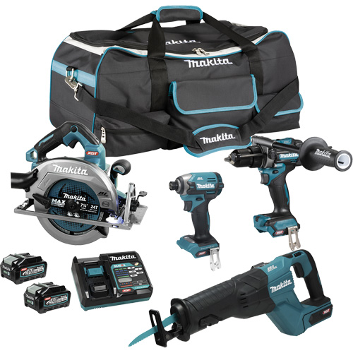 Ensemble 4 outils &agrave; moteur sans balai XGT, Lithium-ion, 40 V Seaboard Timber Mart
