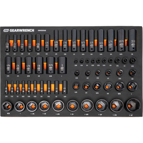 Jeu d'outils de m&eacute;canicien dans des plateaux modulaires en mousse avec conteneur de rangement, 247 morceaux Seaboard Timber Mart
