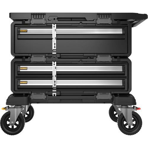 Poste de travail modulaire 4-en-1 TOUGHSYSTEM 2.0 DXL, 34" x 25-4/5" x 30", Noir/Jaune Seaboard Timber Mart