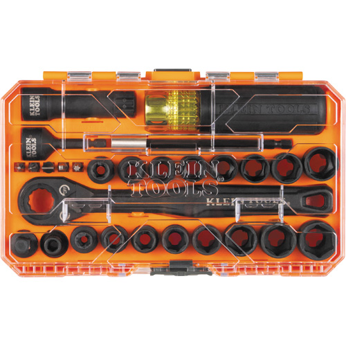 Jeu de douilles &agrave; chocs ouvertes essentielles KNECT, 28 Mcx, Chocs, Prise de 3/8" Seaboard Timber Mart