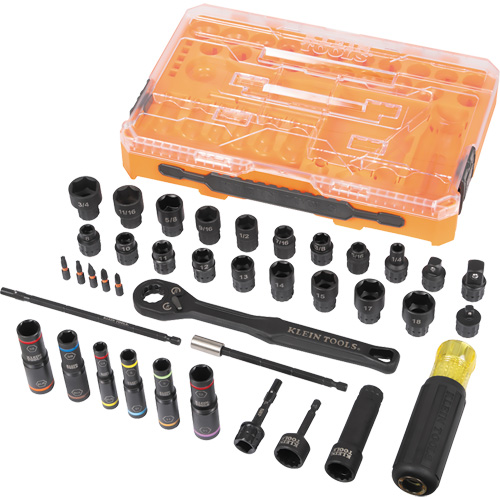 KNECT Complete Impact Pass Through & Flip Socket Set, 39 Pcs, Impact Seaboard Timber Mart