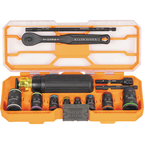 Flip-16 KNECT Ratcheting Impact Flip Socket Screwdriver Set, 13 Pcs Seaboard Timber Mart