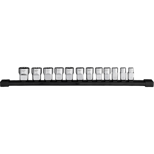 Jeu de douilles m&eacute;triques &agrave; 12 pans, 12 Mcx, Prise de 3/8" Seaboard Timber Mart