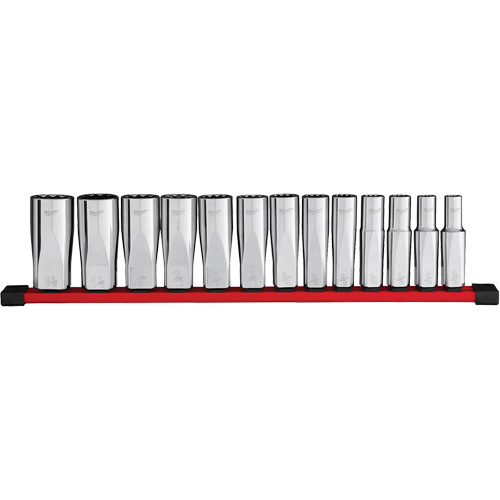 Jeu de douilles profondes SAE &agrave; 12 pans, 13 Mcx, Prise de 1/2", Profond Seaboard Timber Mart