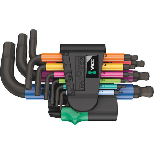 950/9 Hex-Plus Multicolour 2 L-Key Set, 9 Pcs., Metric Seaboard Timber Mart