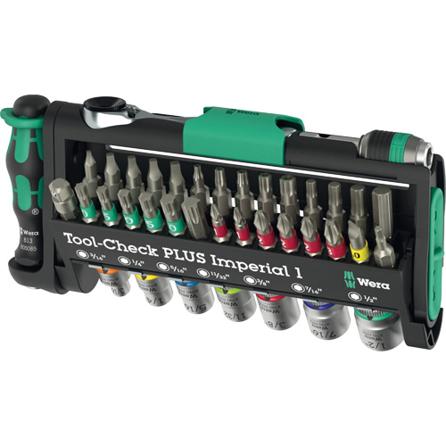 Ensemble d'outils en mesures imp&eacute;riales 1 Tool-Check PLUS, 39 Mcx, Prise de 1/4" Seaboard Timber Mart