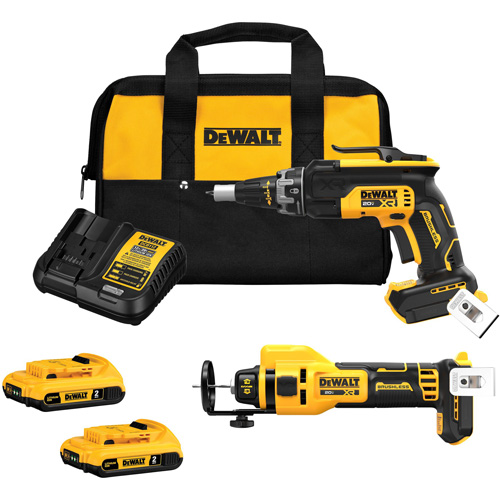 XR&reg; Brushless Drywall Screwgun & Cut-Out Tool Combo Kit, Lithium-Ion, 20 V Seaboard Timber Mart